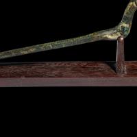 A Luristan Bronze Pin with Ibex Terminal