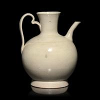 A Chinese Ding-Type White Glazed Ewer, Northern Song Dynasty — 北宋 仿定窯白釉執壺