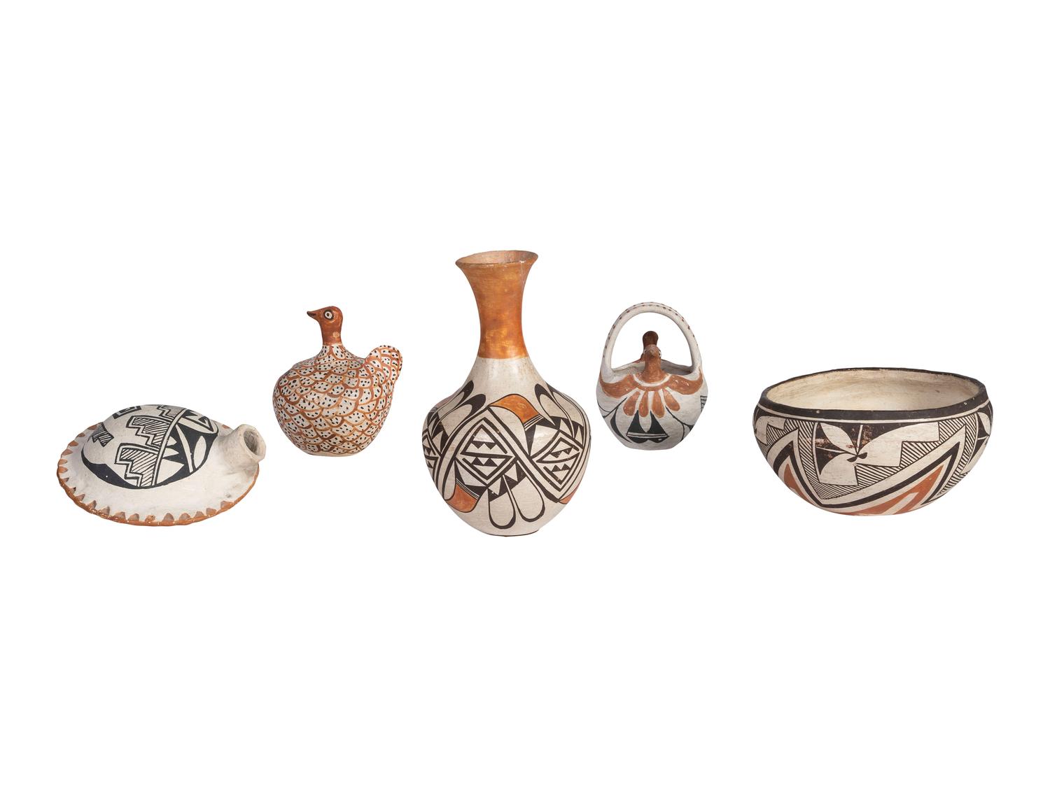 Collection of Acoma Pottery