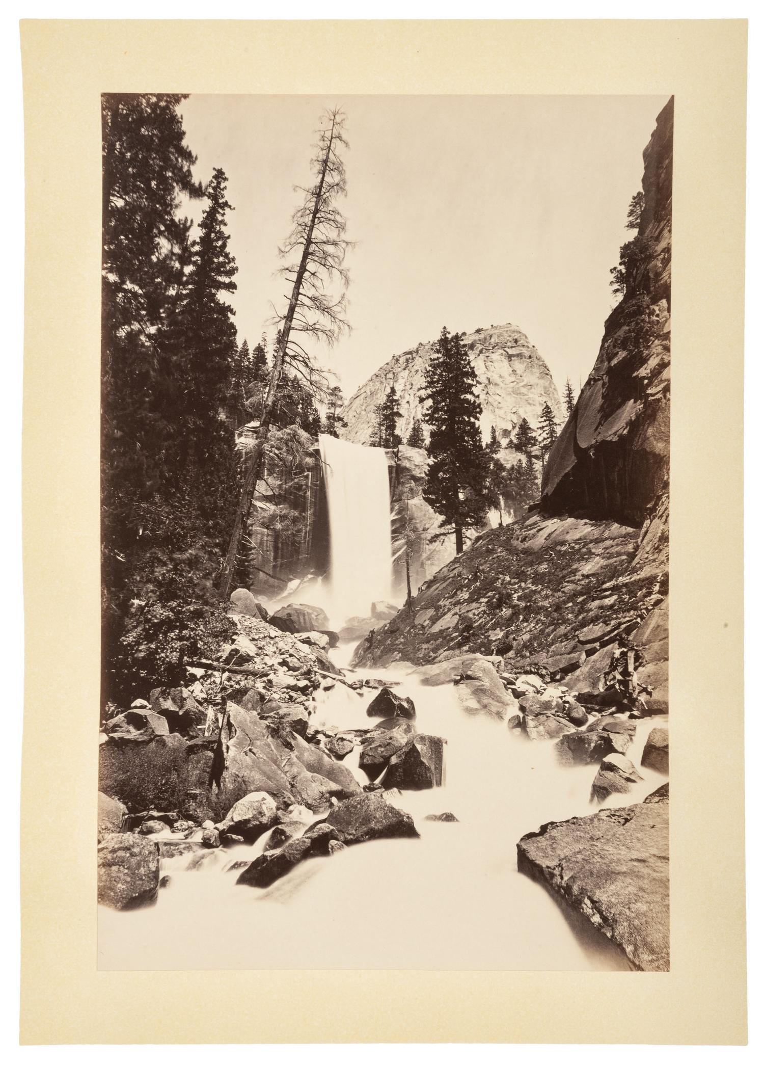WATKINS, Carleton (1829-1916), photographer. Yo-semite Valley: Photographic Views of the Falls and Valley of Yo-semite in Mariposa County, California. San Francisco: N.p., 1863.