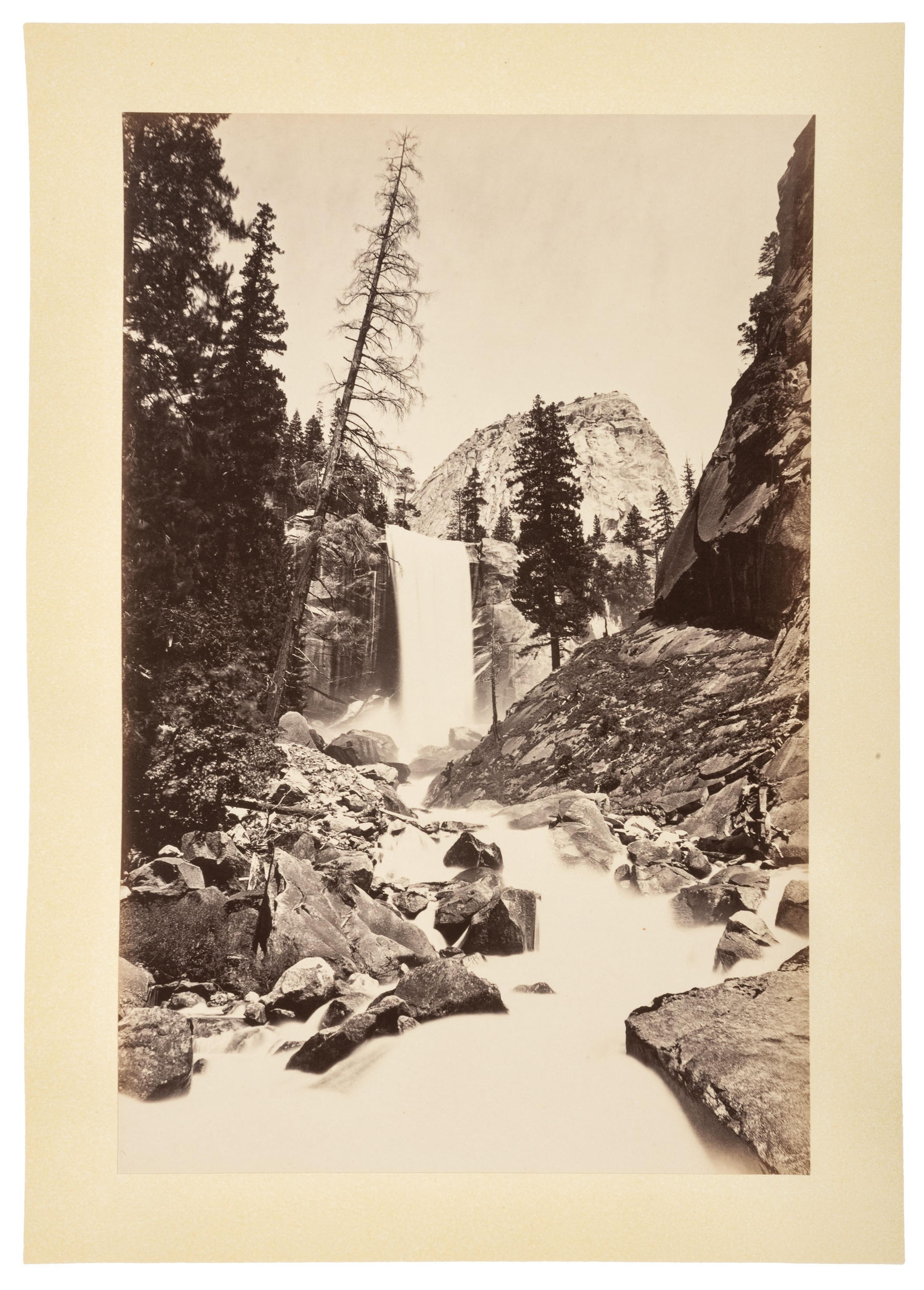 WATKINS, Carleton (1829-1916), photographer. Yo-semite Valley: Photographic Views of the Falls and Valley of Yo-semite in Mariposa County, California. San Francisco: N.p., 1863.