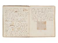 JACKSON, Col. Oscar L. (1840-1920). Five journals, incl. descriptions of Oscar L. Jackson's political activism during the 1860 campaign and his service with 63rd OVI, with campaign broadside noting Jackson as a speaker.