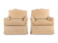 A Pair of Bridgewater Style Lounge Chairs