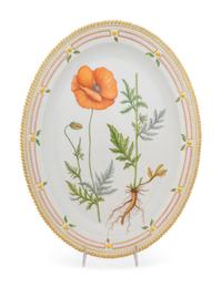 A Royal Copenhagen Flora Danica Oval Platter