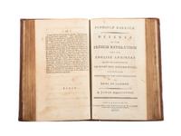 [REVOLUTIONARY WAR -- THE FRENCH REVOLUTION]. A sammelband of American editions of works by Edmund BURKE, Edmund MACKINTOSH, and scarce 1791 Baltimore printing of Thomas Paine's Rights of Man .