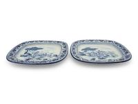 Two Pairs of Continental Majolica Platters