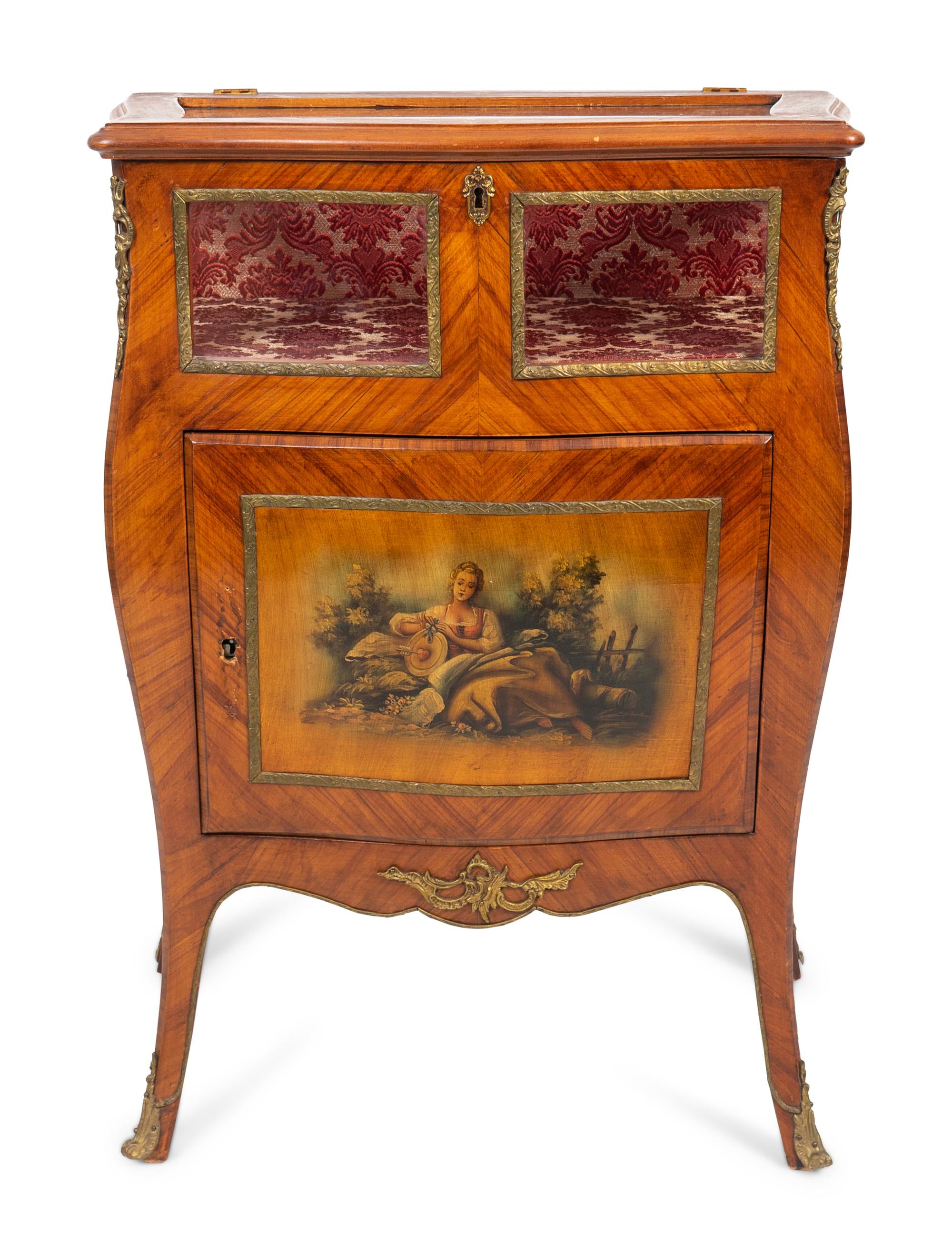 A Louis XV Style Vernis Martin Low Display Cabinet — 20TH CENTURY