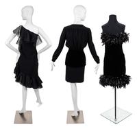 Three Designer Dresses: Valentino, Adele Simpson, Yves Saint Laurent, 1980-90s