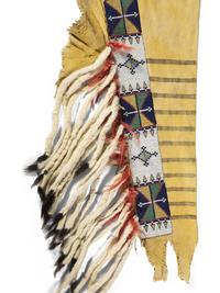 Blackfeet Beaded and Painted Hide Leggings