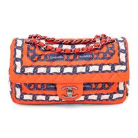 Chanel, Printed Silk Medium Classic Flap Bag