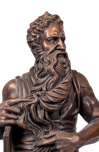 A Chalkware Figure of Moses After Michelangelo
