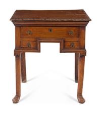 A Continental Walnut Side Table