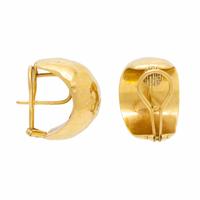 SeidenGang, Hammered Yellow Gold Earrings