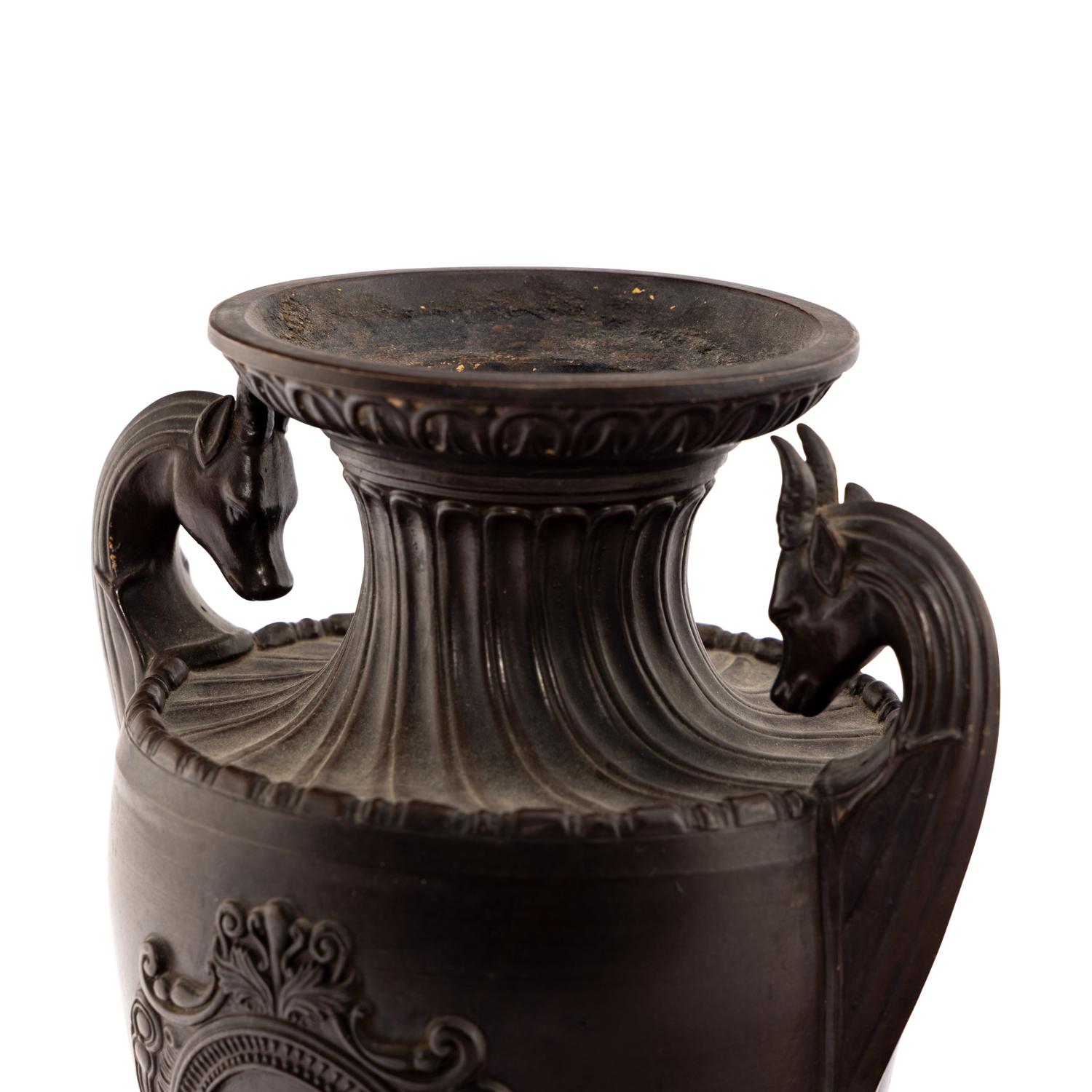 Two Grand Tour Style Terracotta Urns