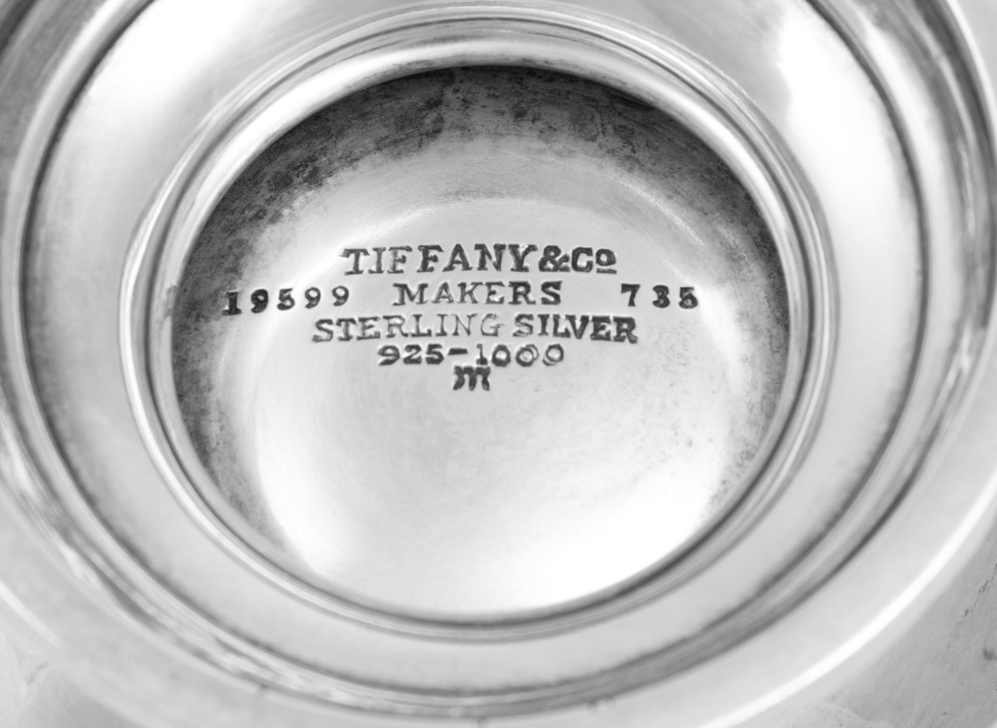 A Tiffany & Co. Silver Creamer and Covered Sugar