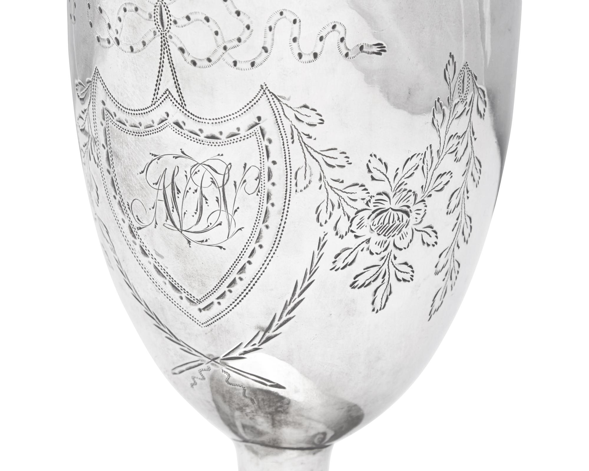 A Federal Three-Piece Silver Tea Service