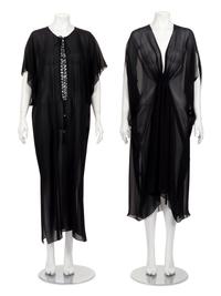 Two Designer Caftans: One Saint Laurent, One Unlabeled (Attributed to Gucci)