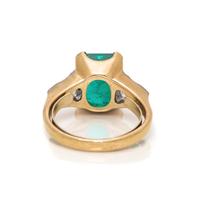 H. STERN, COLOMBIAN EMERALD AND DIAMOND RING