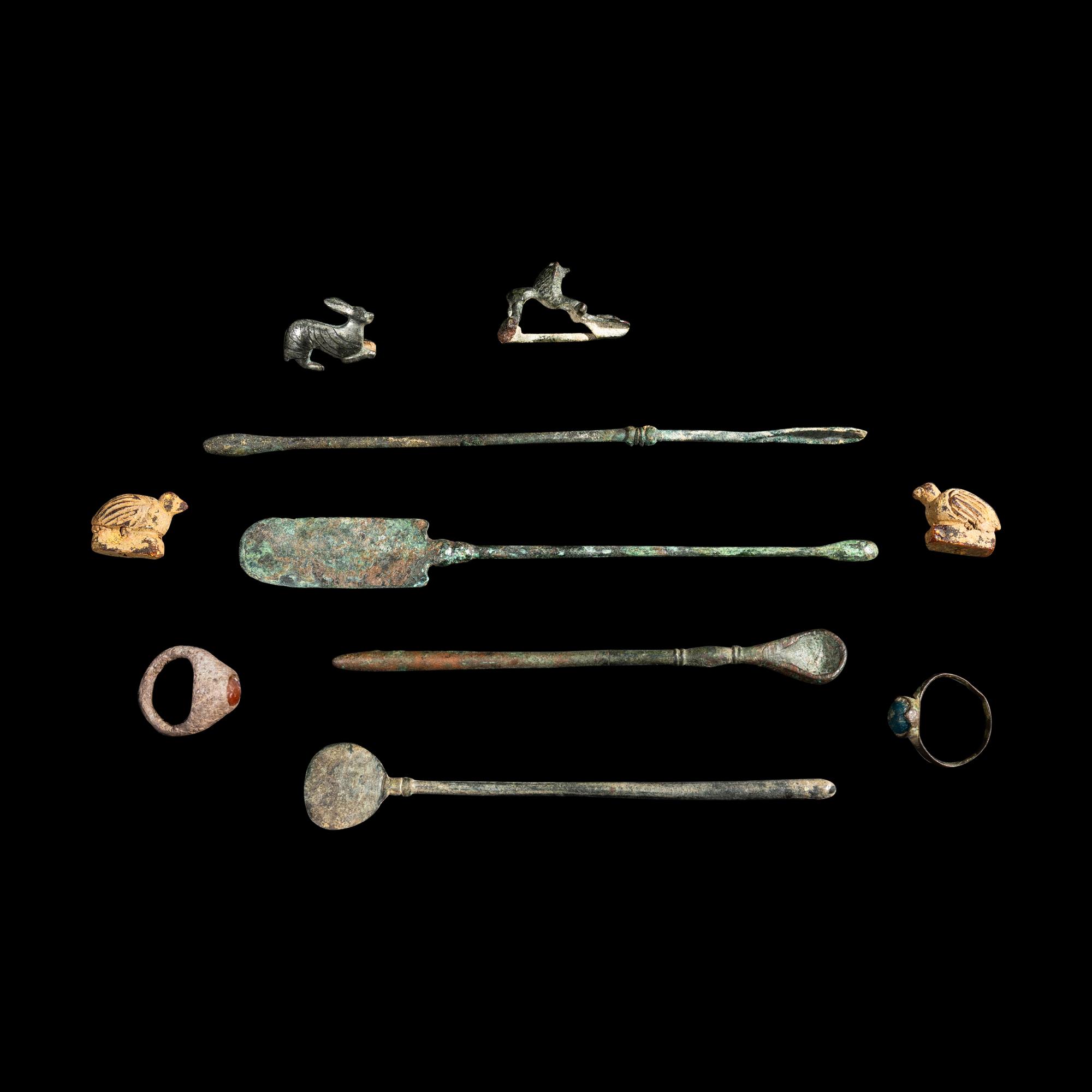 A Group of 10 Roman Objects