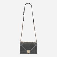 A Dior Medium Gray Calf Leather Diorama Bag Dior