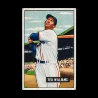 A 1951 Bowman Ted Williams Baseball Card No. 165