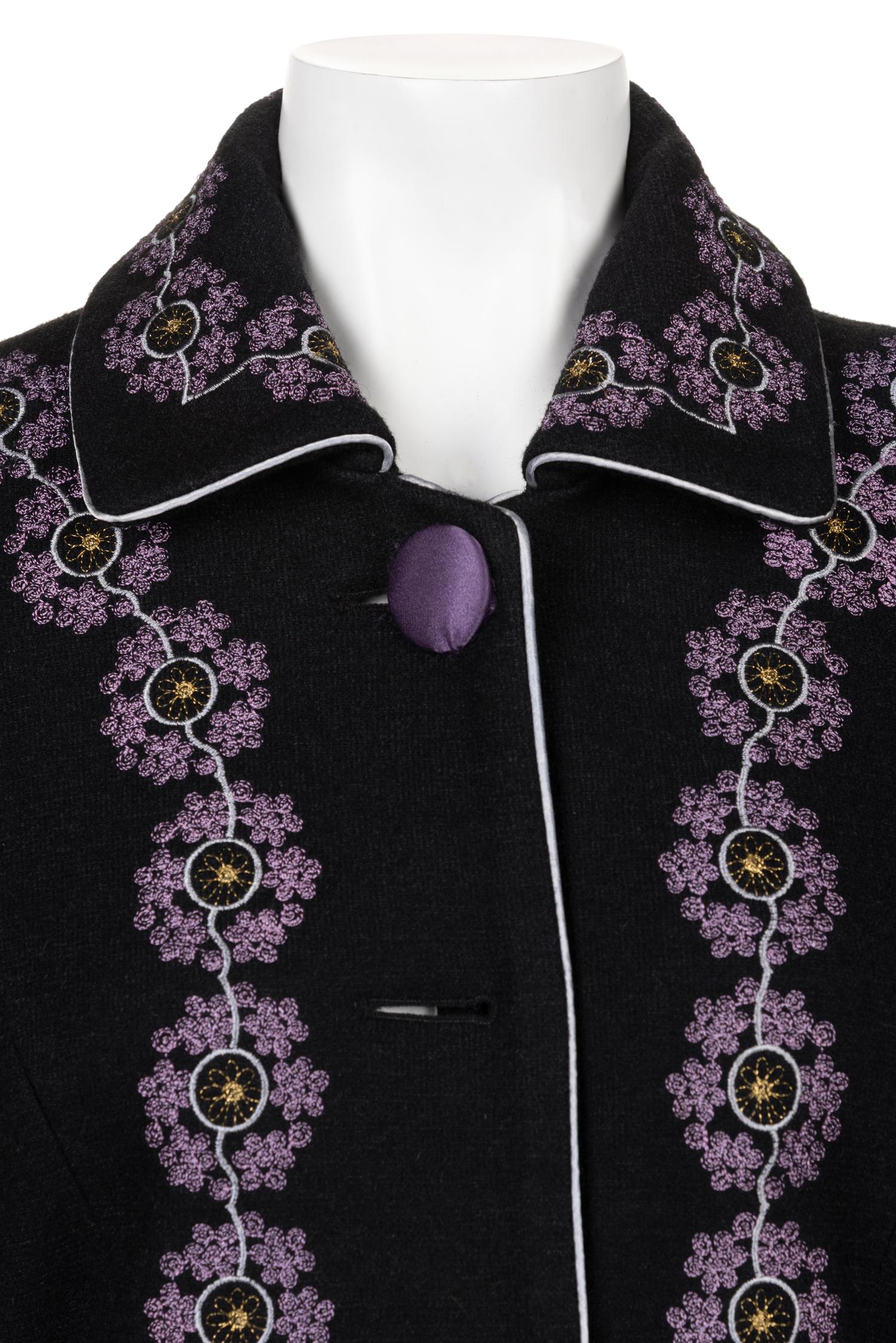 Chloé Embroidered Wool Coat, 1970s