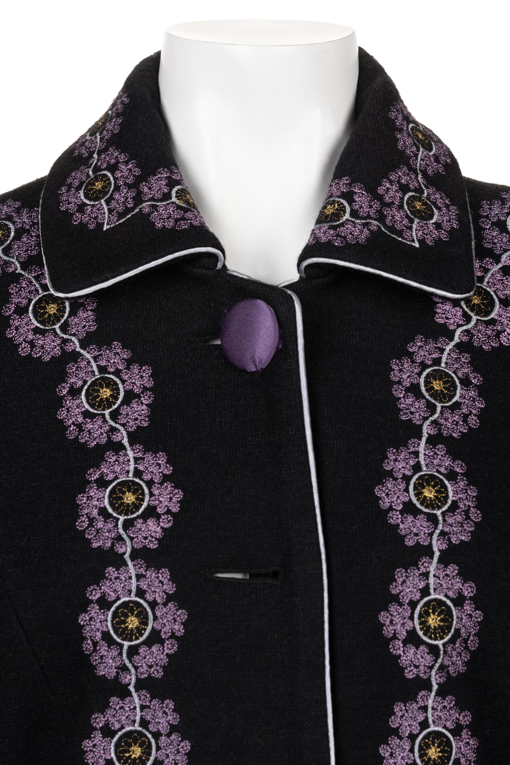 Chloé Embroidered Wool Coat, 1970s