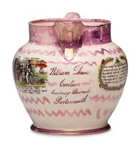 A Sunderland Transfer-Printed Lustreware Jug