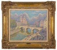 Le Pont Saint Michel et Notre Dame de Paris