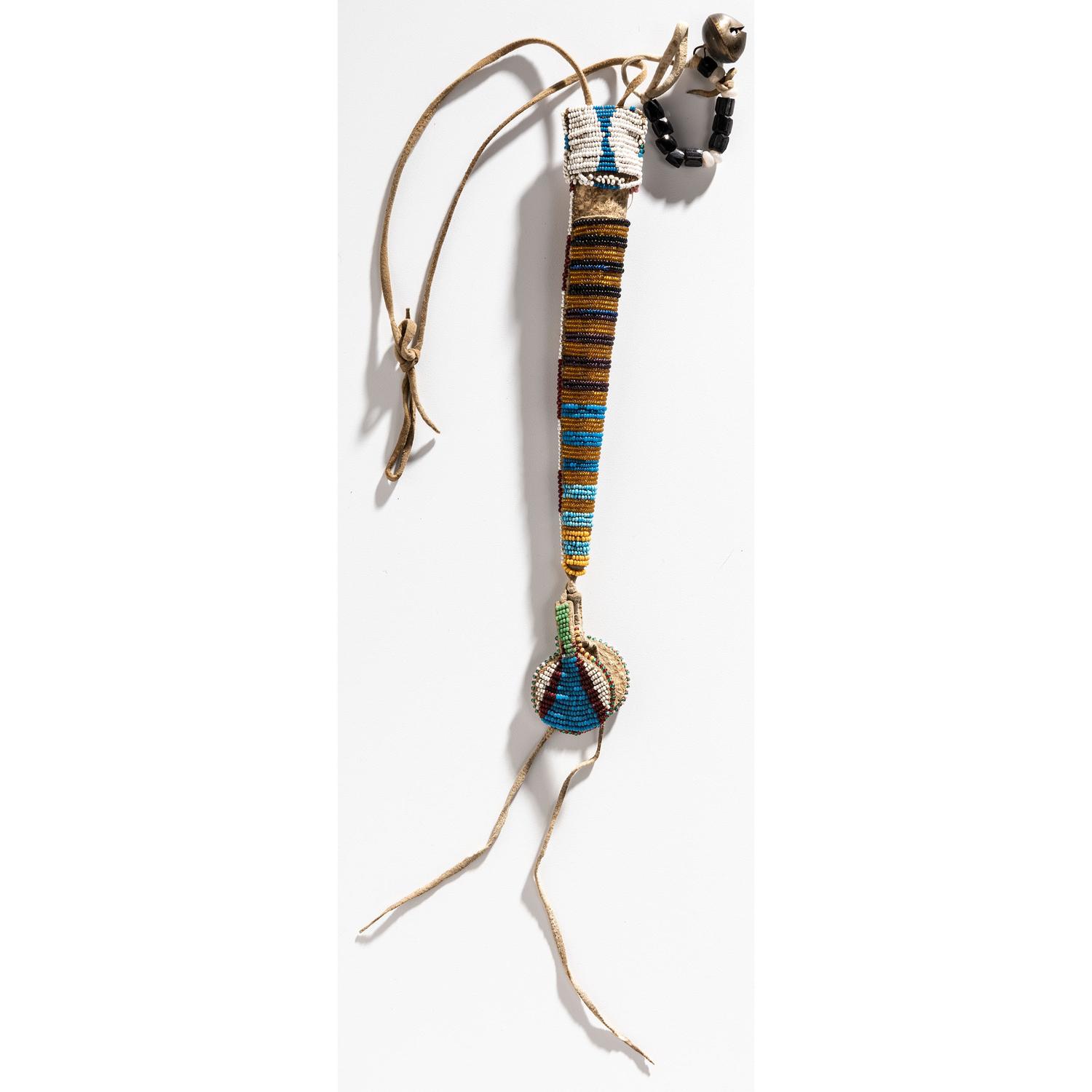 Northern Plains Beaded Awl Case, Collected U.S. Special Agent Johnson N. High (1842-1909)