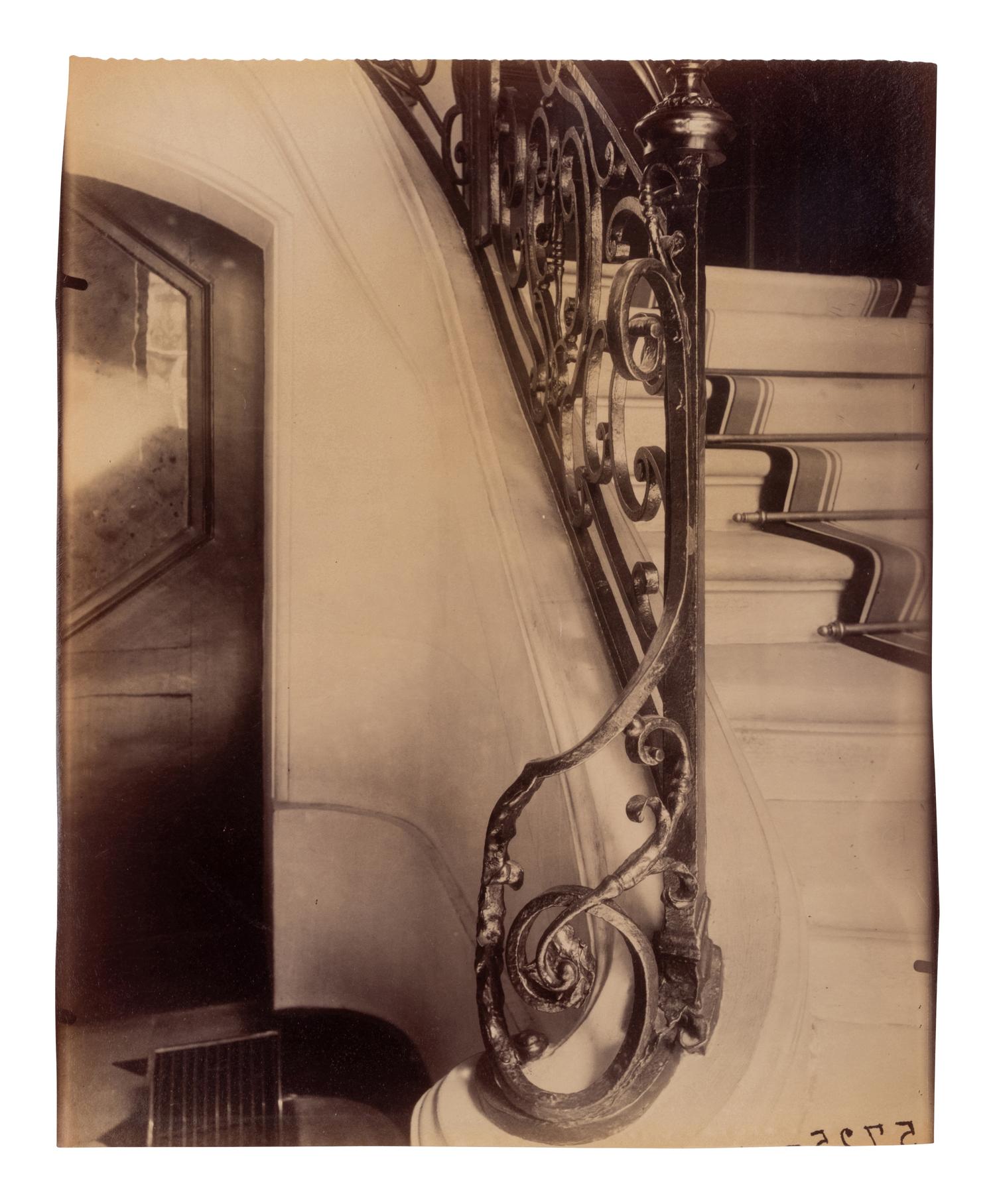 A group of five photographs ( Auberge du Compas d'Or, rue Montorgueil; Façade Saint-Lazare, faubourg Saint-Denis 107; Folie Thoinard, 9 rue Coq-Héron; Hôtel d'Imbercourt, 15 rue de l'Universite; Hôtel de Vendôme, rue Béranger 3 )