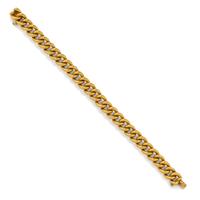 YELLOW GOLD CURB LINK BRACELET