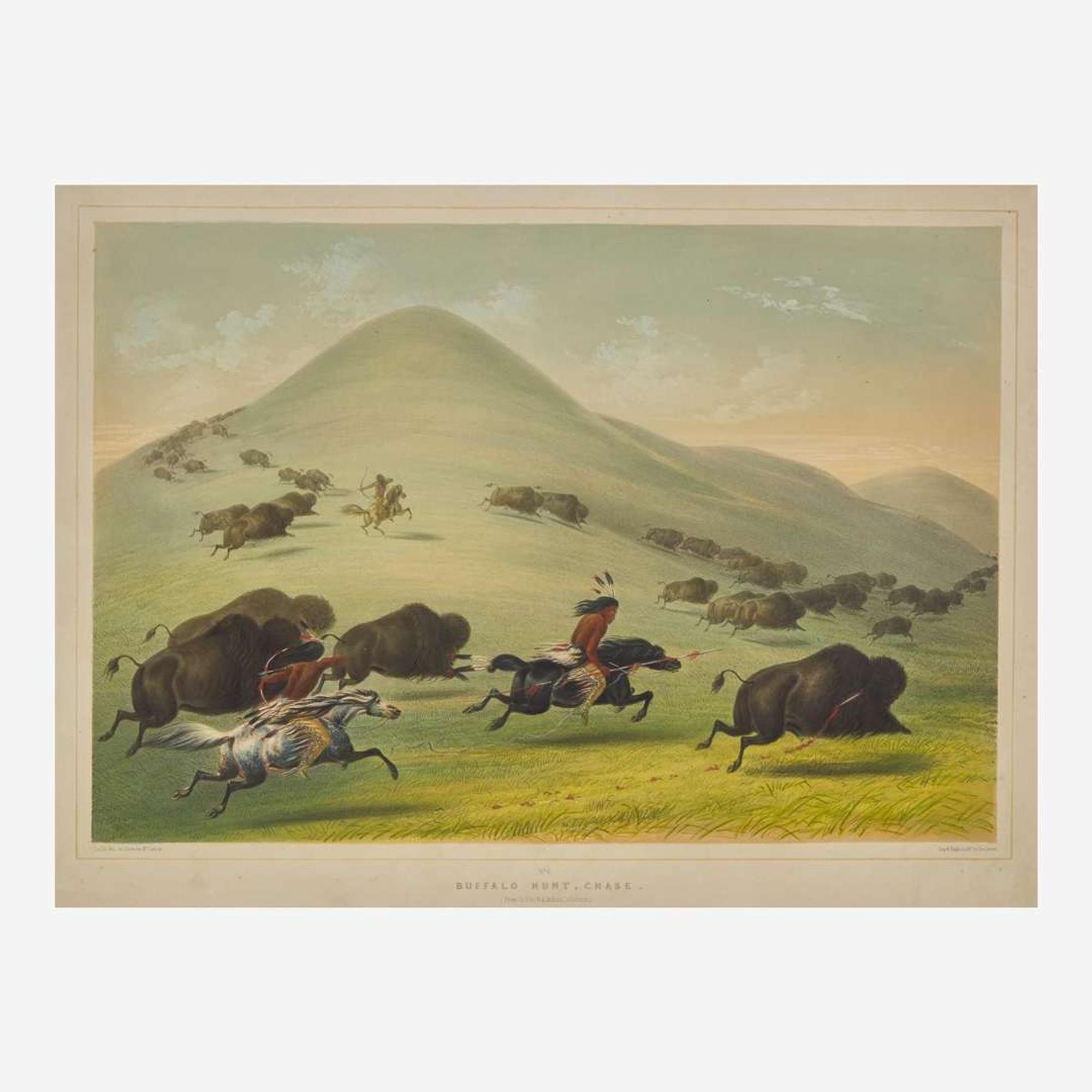 George Catlin (American, 1796-1872) Catlin's North American Indian Portfolio: Hunting Scenes and Amusements of the Rocky Mountains and Prairies of America