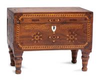 A Folk Art Marquetry Chest