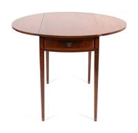 A Federal Style Inlaid and Figured Mahogany Pembroke Table