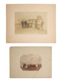 [LATE INDIAN WARS]. A group of 2 photographs of Fort Cummings and Fort Bayard, New Mexico. 1880.