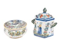 A Group of Quimper Faience Table Articles