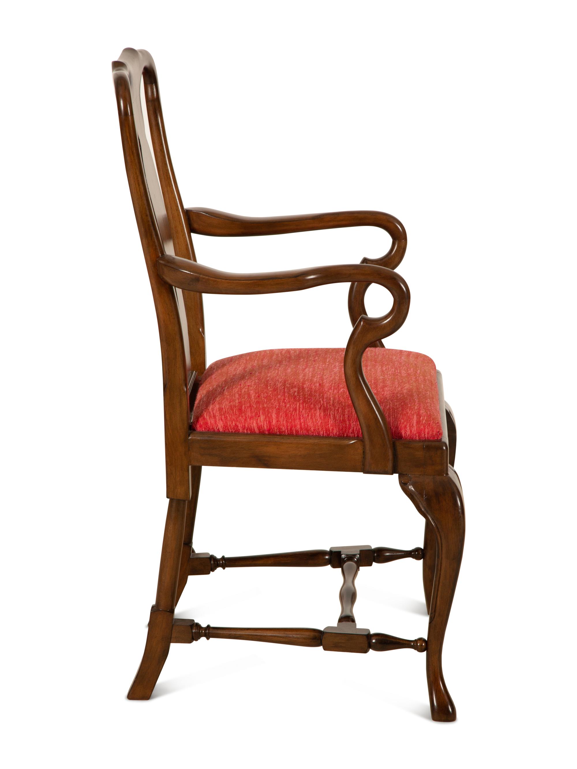 A Suite of Ten Queen Anne Style Mahogany Dining Chairs — 20th Century