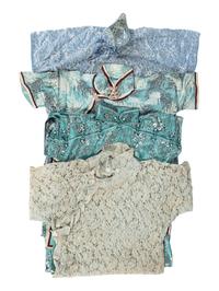 Four Chinese Silk Lady's Full Length Cheongsams, Qipao