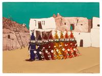 Kachina Dancers , Color Trial Proof