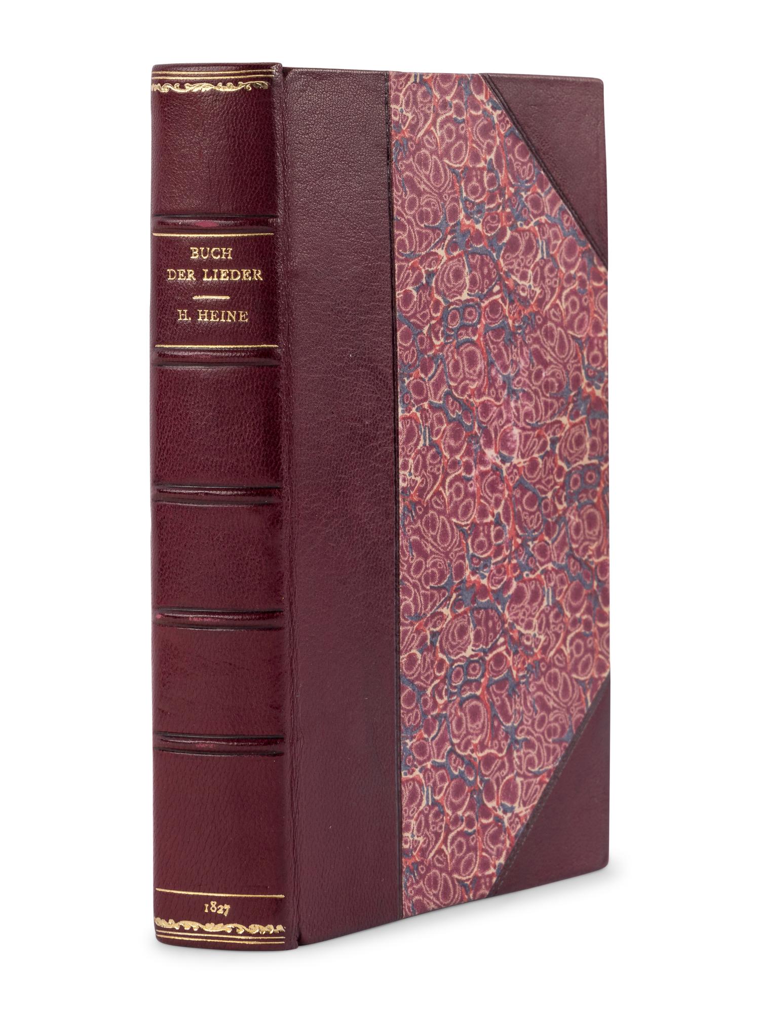 HEINE, Heinrich (1797-1856). Buch der Lieder . Hamburg: Hoffmann und Campe, 1827.