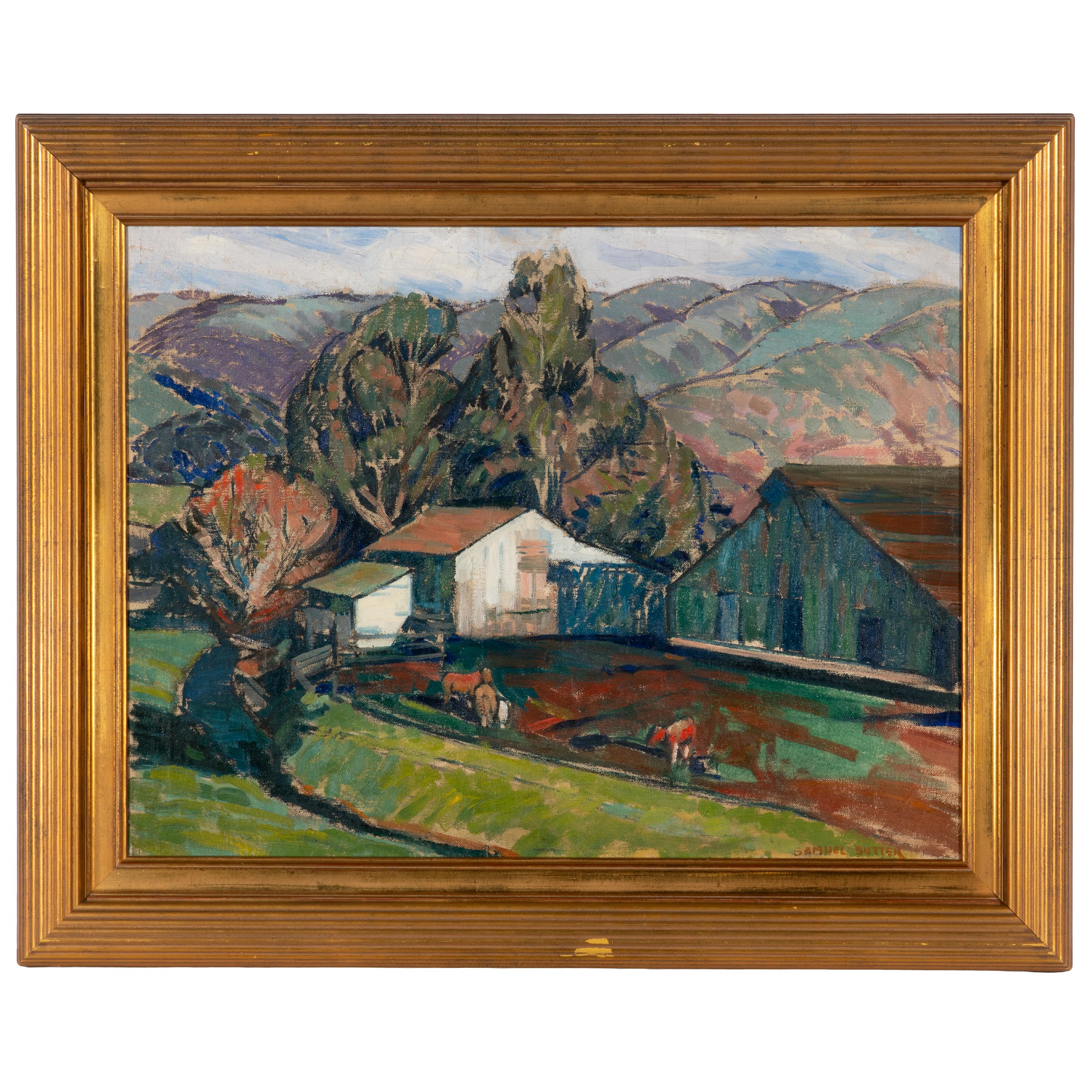 Walter Samuel Sutter (American, 1888–1938) — A California Farm Scene