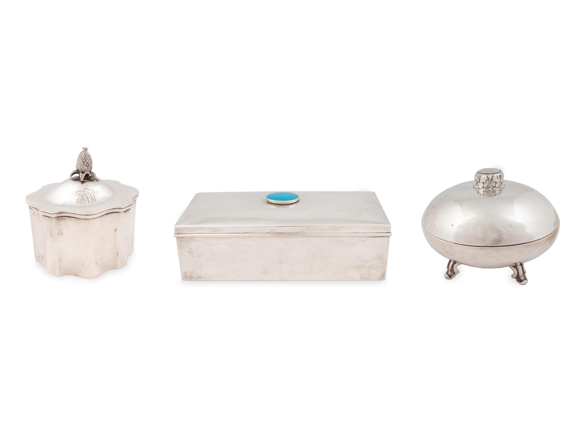 Three Silver Boxes