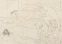 Pablo Picasso, (Spanish, 1881-1973), Le Repos du Sculpteur III (from La Suite Vollard), 1933