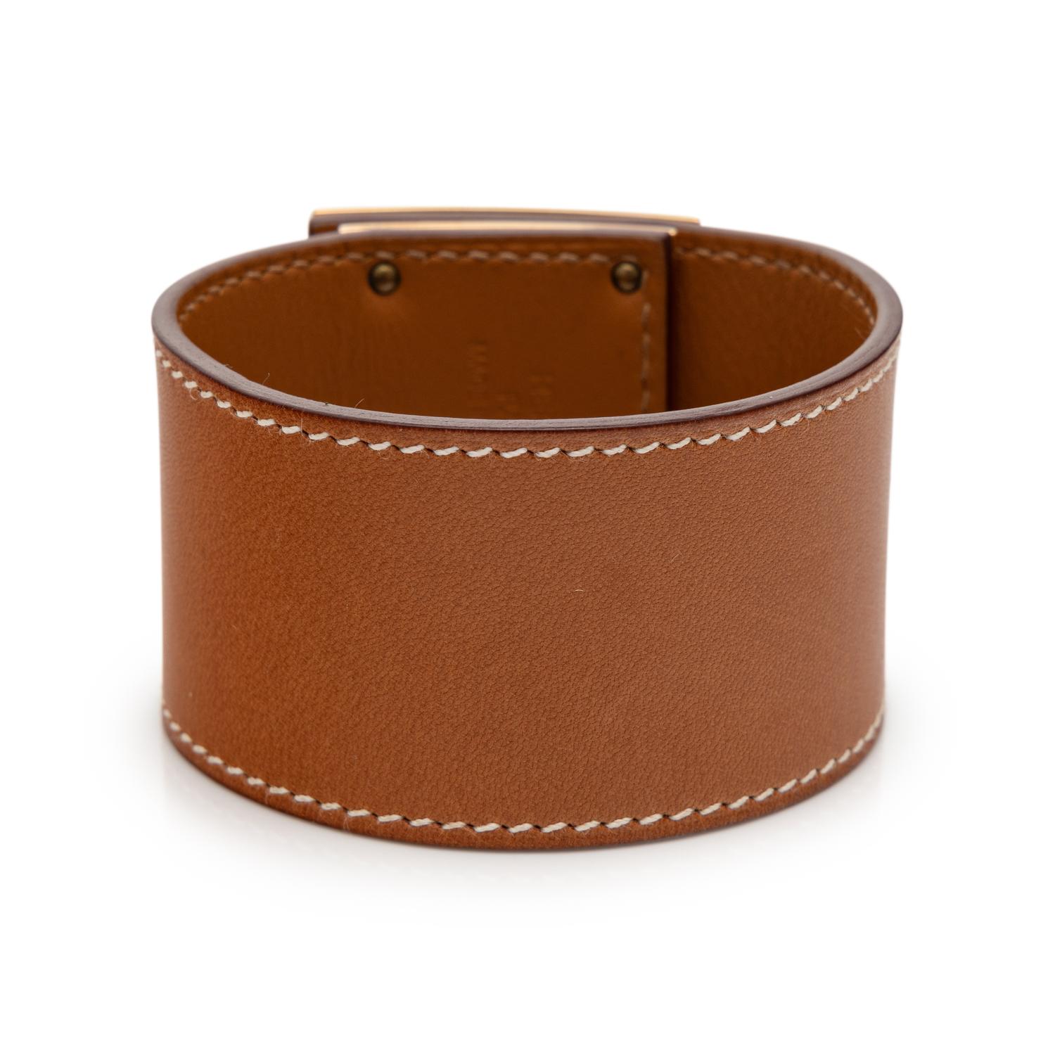 HERMÈS, KELLY DOG BRACELET IN BARÉNIA LEATHER
