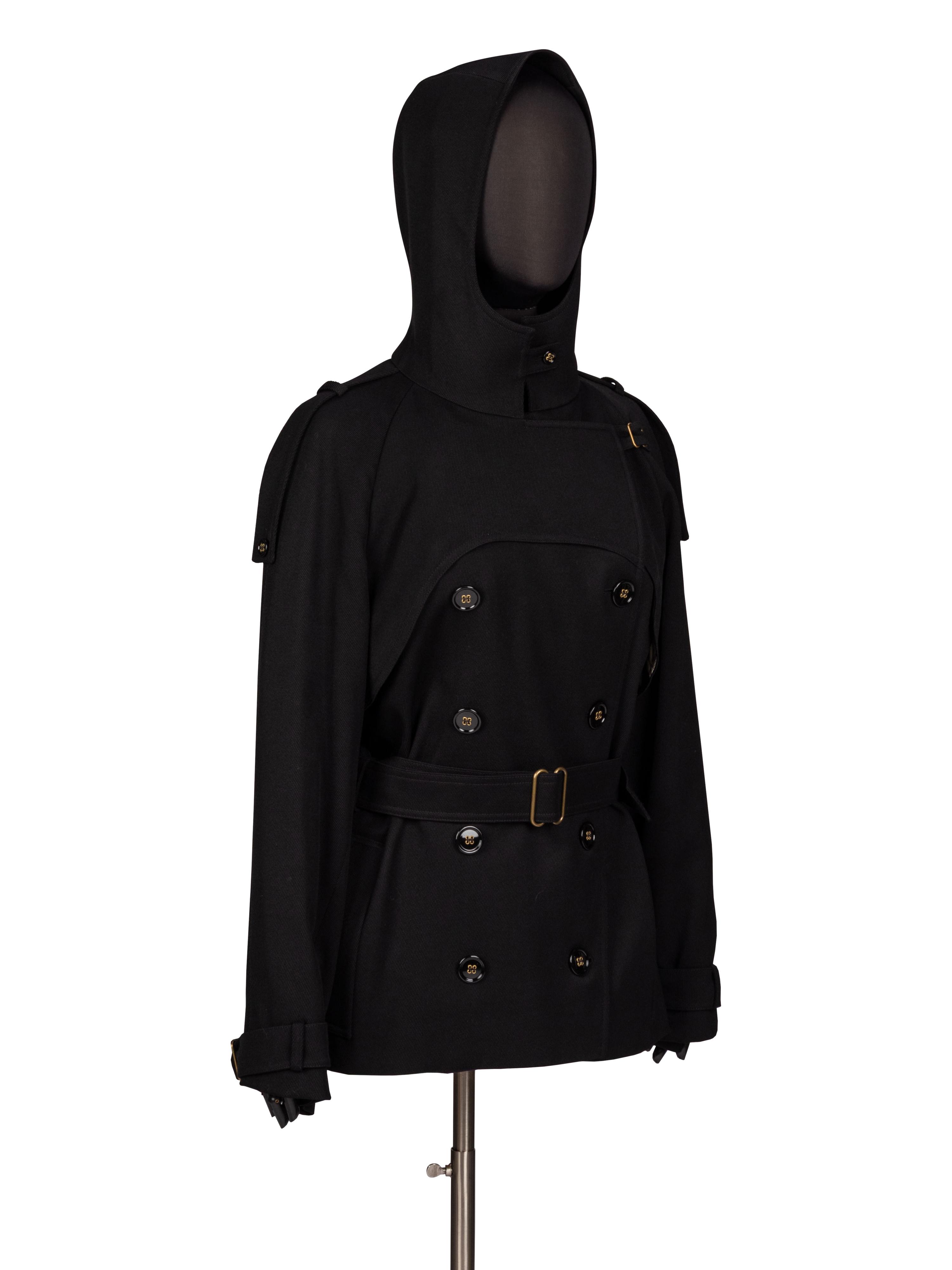 Stefano Pilati for Yves Saint Laurent Rive Gauche, Hooded Pea Coat