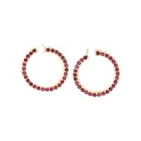 SYNTHETIC RUBY EARRINGS
