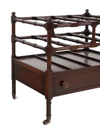 A Regency Style Mahogany Canterbury