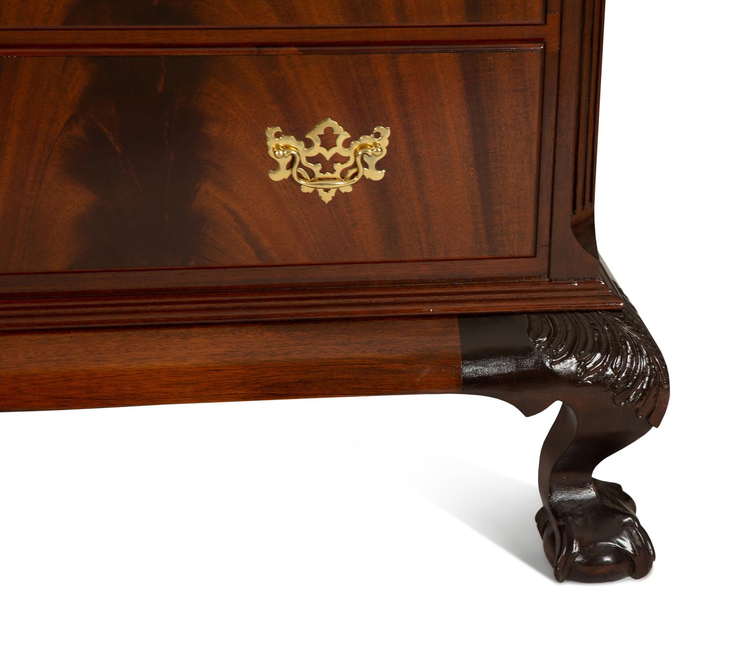 A Pair of George II Style Mahogany Chest on Chests