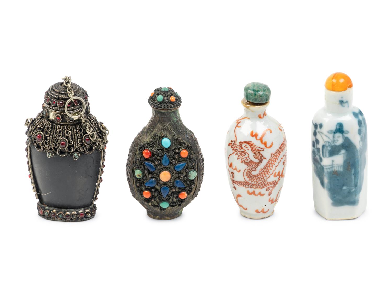 Four Chinese Snuff Bottles